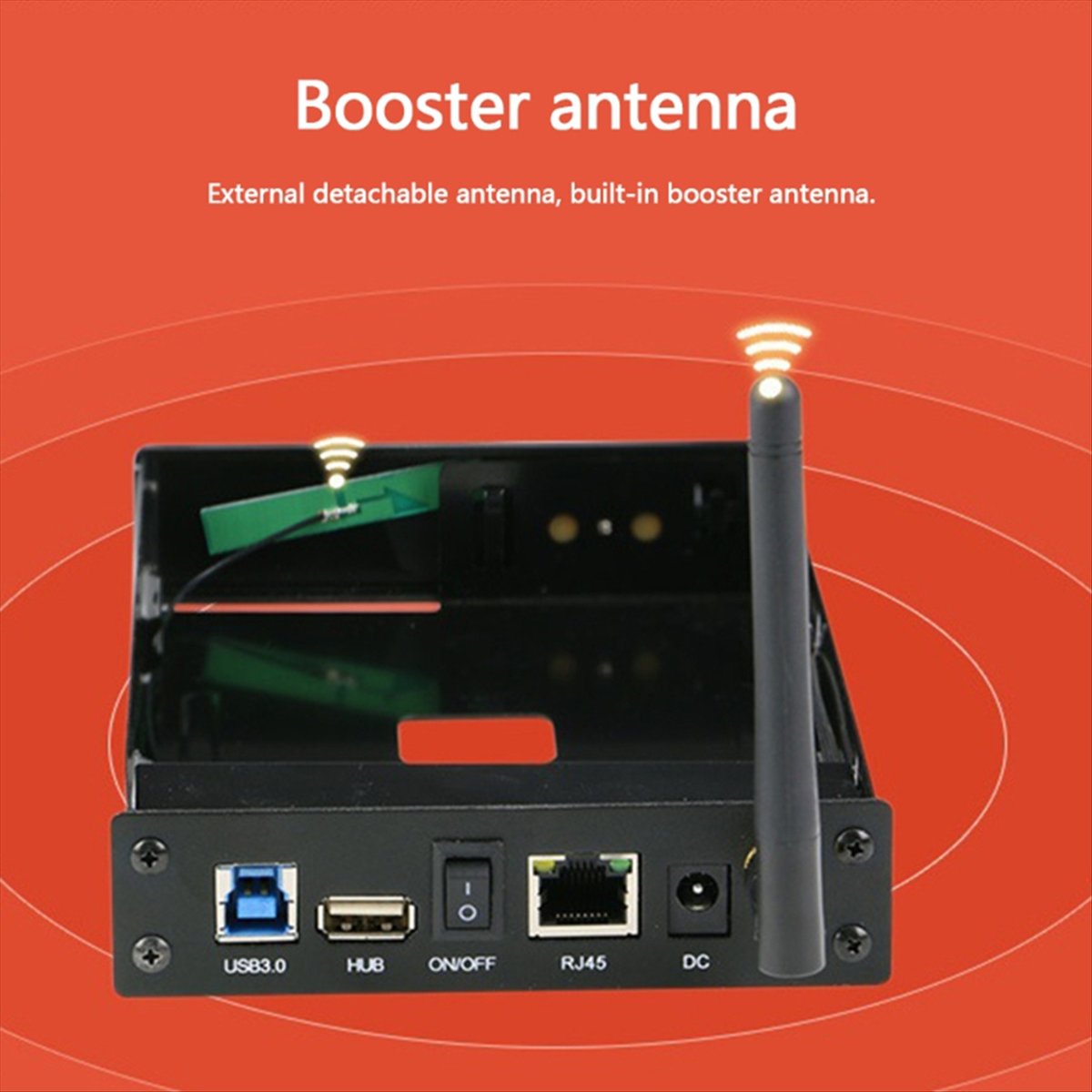 Speaker Enclosure - DT271/Tragbares 3,5-Zoll-HDD-SSD-Gehäuse, tragbarer USB3.0-Rj45-Ethernet-NAS-Netzwerk-Streaming-Server-Speicher für Gehäuse