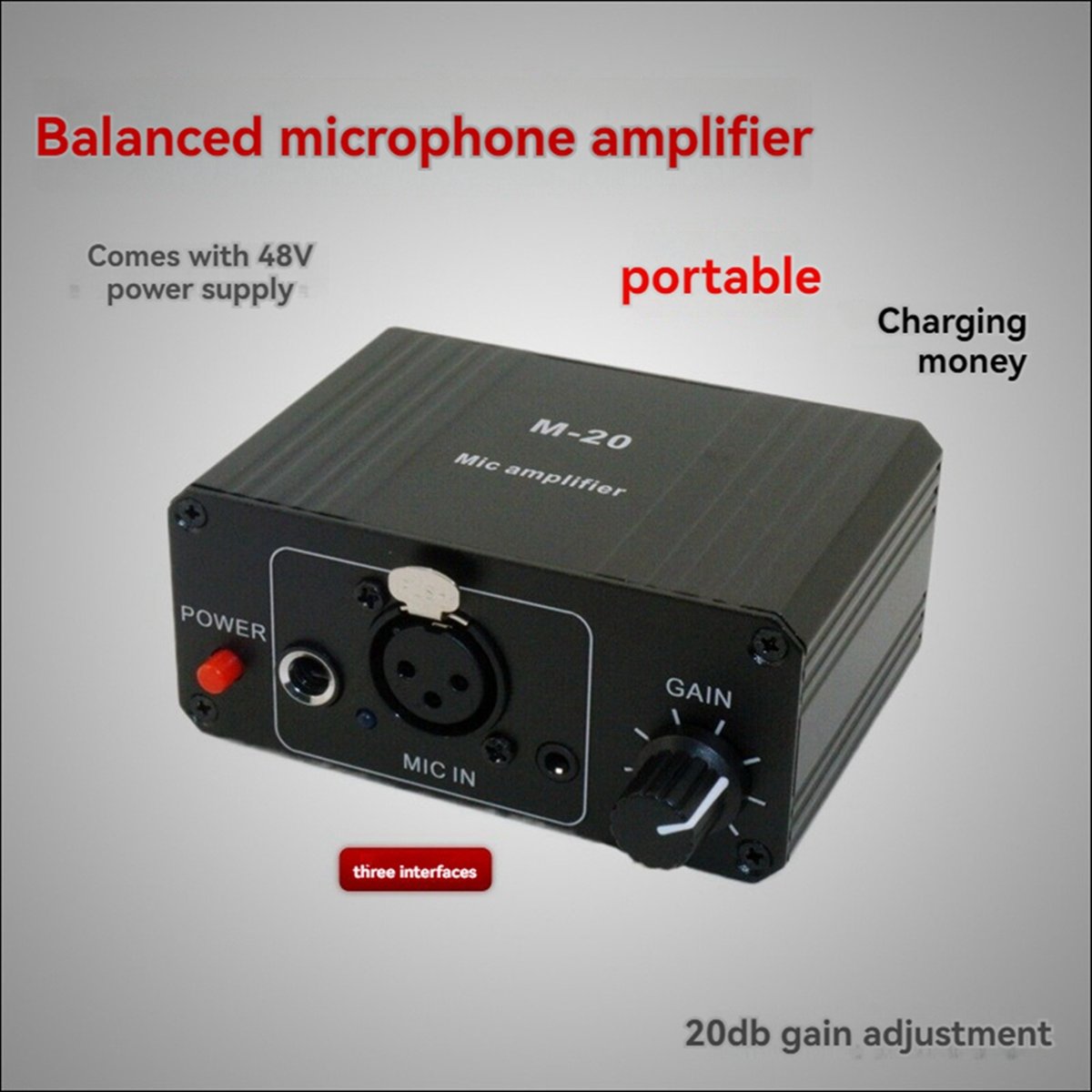 Microphone Capsule - (BOFF) Dynamisches Mikrofon, Kondensatormikrofon, Verstärker M-20