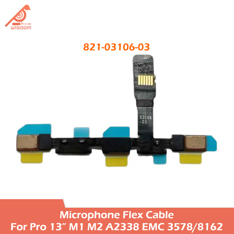 Ribbon Microphone - Laptop-Mikrofon-Flex-Flachbandkabel 821-03106-03 für MacBook Pro Retina