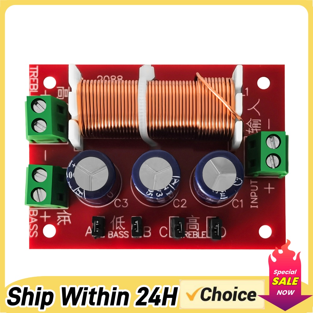 Speaker Crossover - YLY-2088 Lautsprecher-Frequenzweiche 400W 2-Wege-Crossover-Modul Einstellbarer Vollbereich
