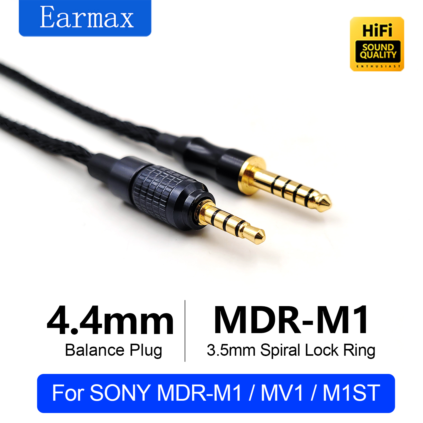 Rca Cable - Für SONY MDR-M1 MV1 M1ST 4,4