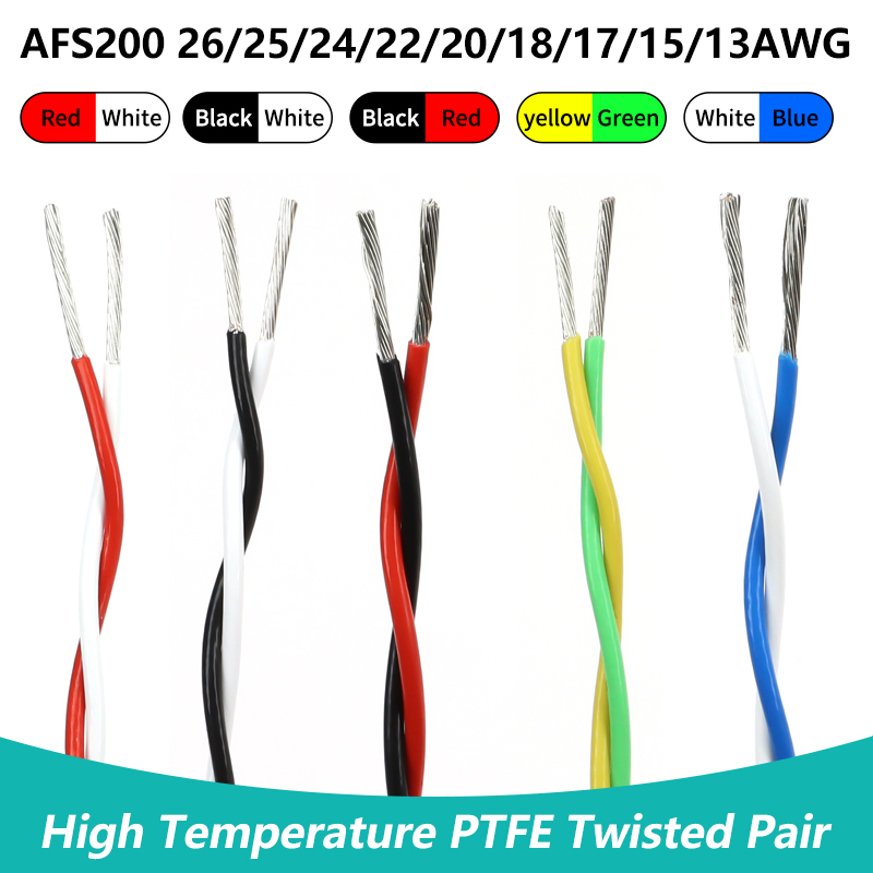 Audio Jumper Wire - 1/2/5/10/20 m PTFE-Draht AFS200 Twisted Pair