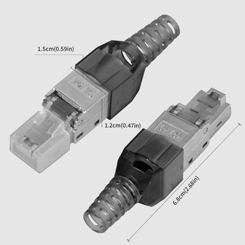 Cat6A/Cat6 abgeschirmter RJ45- – Rj45 Jack Bewertung und Preis